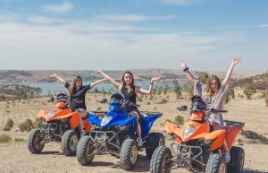 Quad biking near Lake Lalla Takerkoust and the Agafay desert