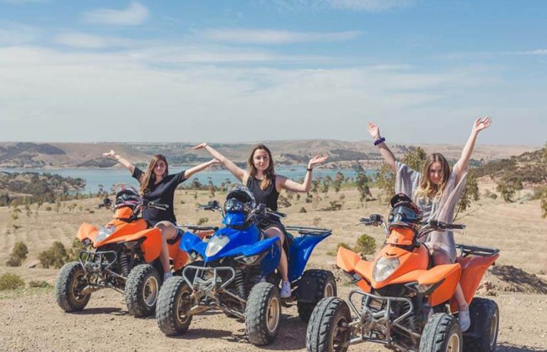 Quad biking near Lake Lalla Takerkoust and the Agafay desert