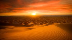 Sunset over the dunes – 4 Day Desert Tour from Marrakech to Erg Chebbi