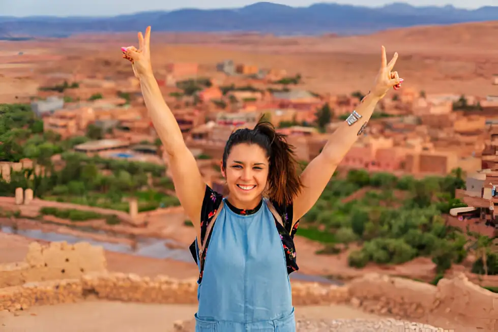 Kasbah viewpoint near Ait Ben Haddou on the 9 days tour from Casablanca