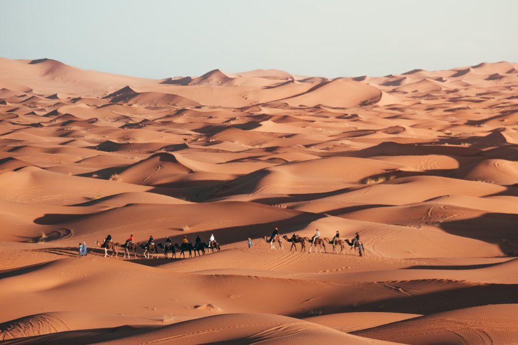 Camp seen on our overnight camel trekking Merzouga trip