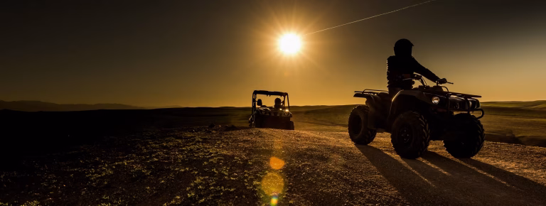 Quad Biking Marrakech Agafay Desert Ride, Mint Tea & Sunset