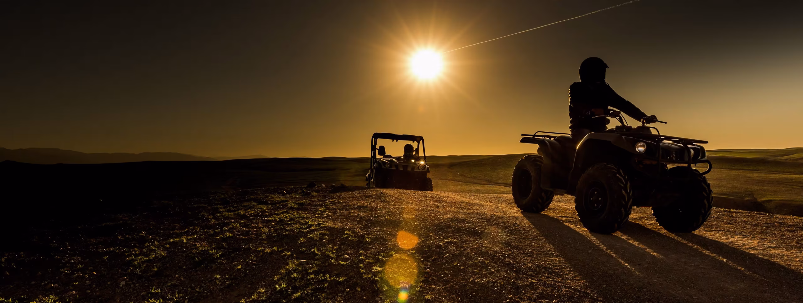 Quad Biking Marrakech Agafay Desert Ride, Mint Tea & Sunset